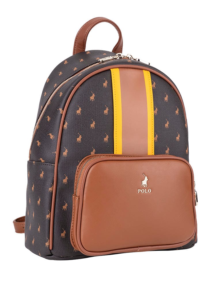 Polo Ladies Handbags Brown Polo Women's Camden Backpack (7711778177113)