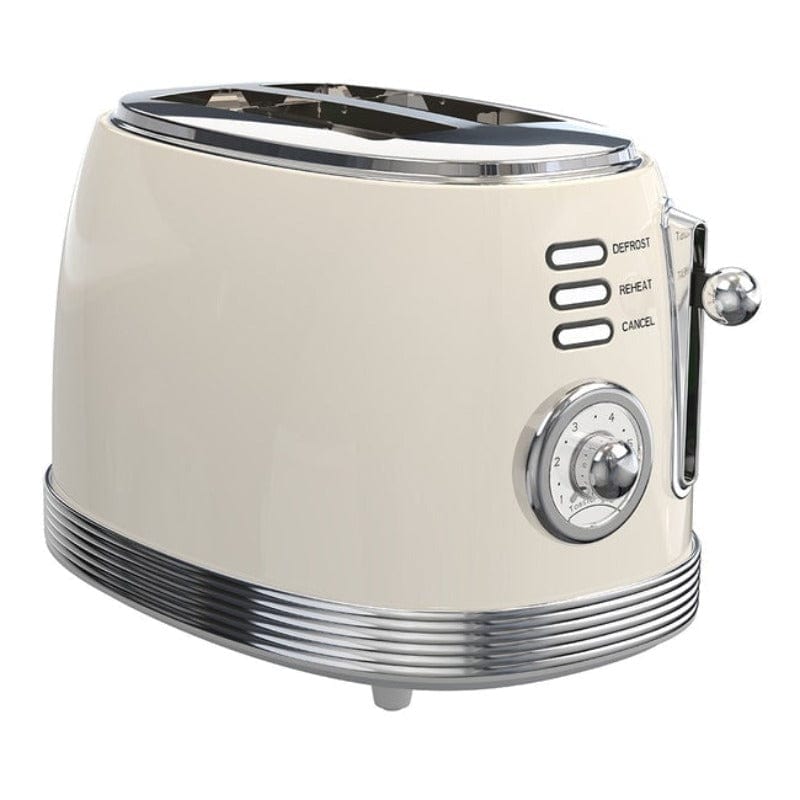 MILEX TOASTER & KETTLE Milex Retro-style Breakfast Combo Ivory MRC001IV (6954923425881)
