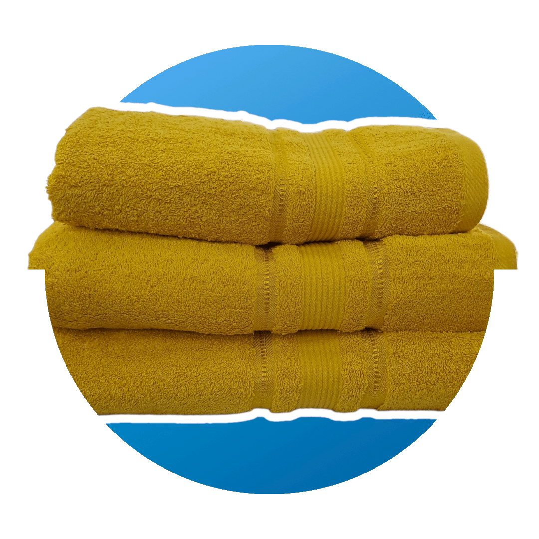 One Homechoice TOWEL Pure 100% Cotton Towels Yellow (7236097310809)