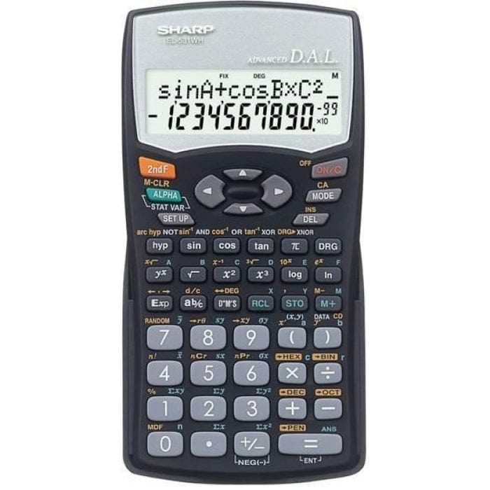 Sharp CALCULATOR Sharp EL531 WH-BK - Scientific Calculator (7209116467289)
