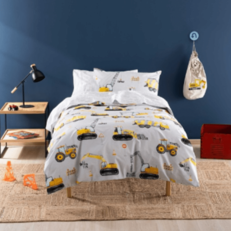 Linen House Duvet Cover Single Linen House Machines At Work Multi Duvet Cover Set (7025802608729)