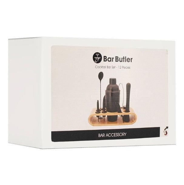 Regent Wine Bottle Regent 12 Piece Bar Butler Cocktail Bar Set Matte Black Caddy 12 Piece 73051 (7578023952473)