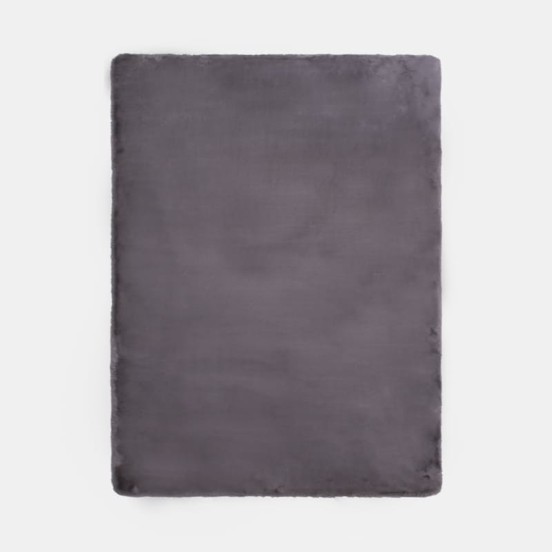 Stefano & Co RUG 82X150cm Sonnia Luxurious Faux Fur Rug Latex Backing Dark Grey