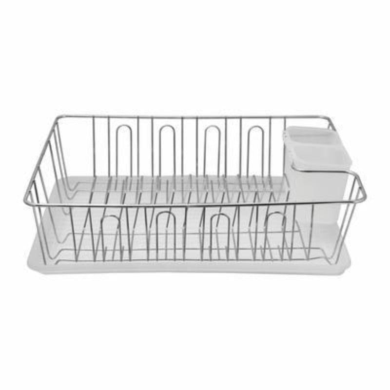 Regent DISH RACK Regent Chrome Dish Rack With Tray (2061854081113)