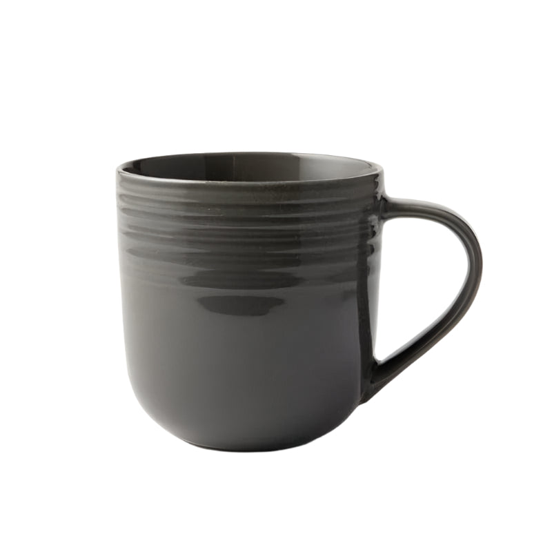 Jenna Clifford MUG Jenna Clifford Embossed Lines Coffee Mug 400ml Grey (2061580042329)