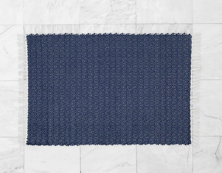 Amelia Jackson RUG Amelia Jackson Cotton Dhurrie Twill Navy 75X120 SBED021 (2061544357977)