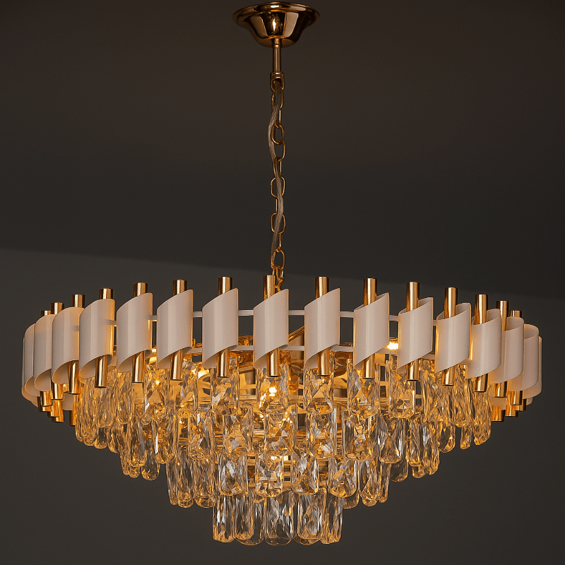 TEMPEST CHANDELIER Crystal Chandelier Black & White – ﻿BQ‑CD 465