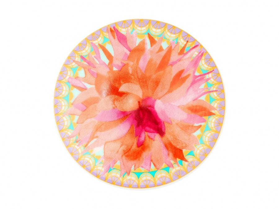 Maxwell & Williams MUGS Maxwell & Williams Dahlia Daze Lidded Mug With Infuser 340ML Sky 340ml HV0339 (2061708951641)