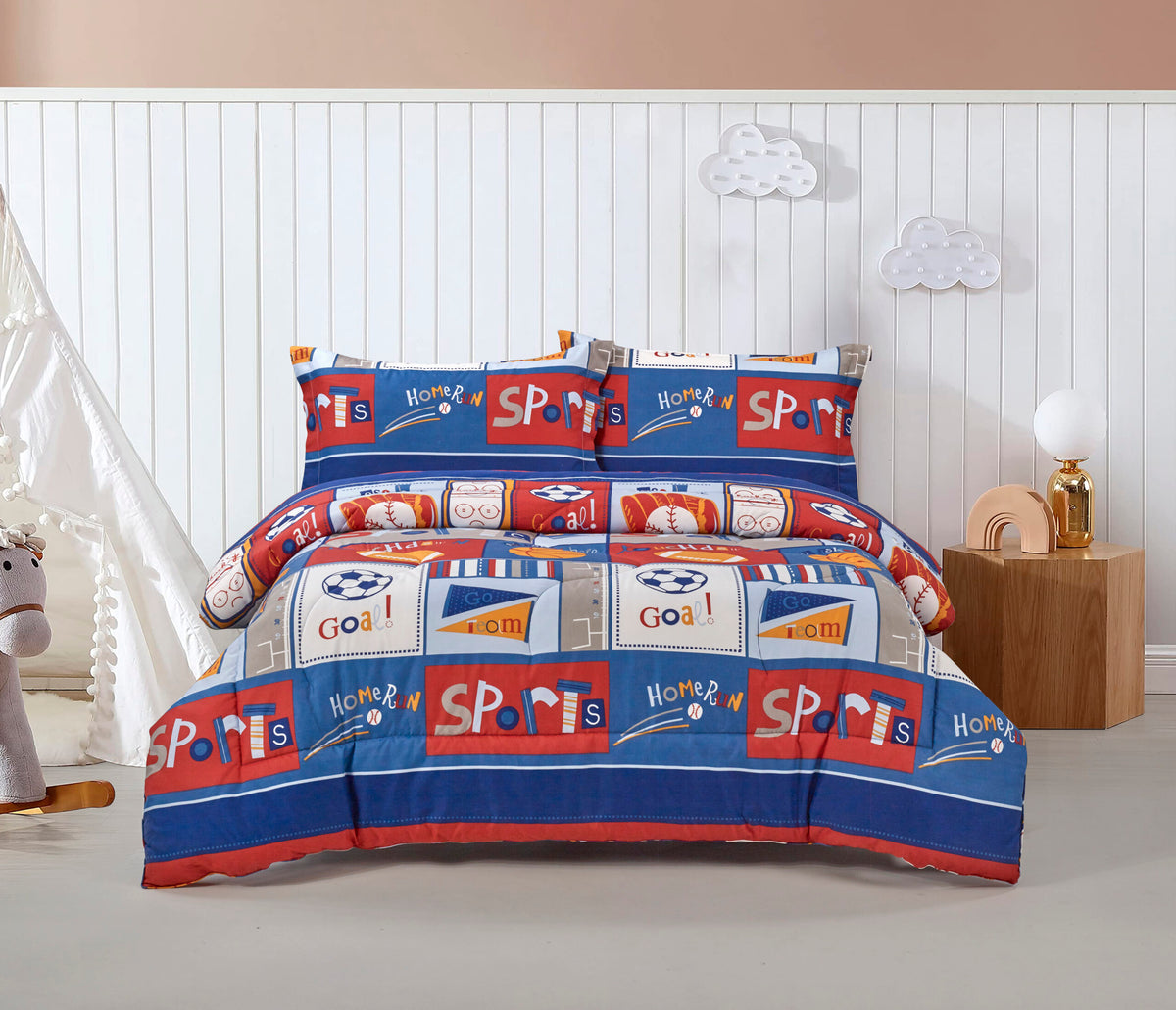Kids Club Sporty Comforter Set