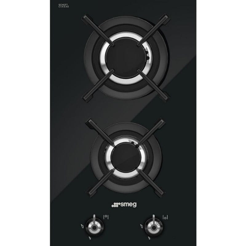 smeg Gas Hob Smeg 30cm Black Gas Hob PV332CNSA (6984495693913)