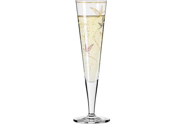 Ritzenhoff Glasses Ritzenhoff Gold Night Champagne Glass Rachel Hoshino 200ml 1071017 (7390247780441)