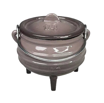 CH Cast Iron 3 Leg Potjie Pot ¼ Size Grey CH1489