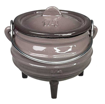 CH Cast Iron 3 Leg Potjie Pot ¼ Size Grey CH1489