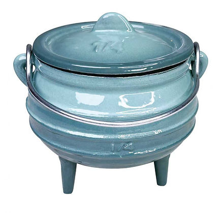 CH Cast Iron 3 Leg Potjie Pot ¼ Size Sea Salt CH1491