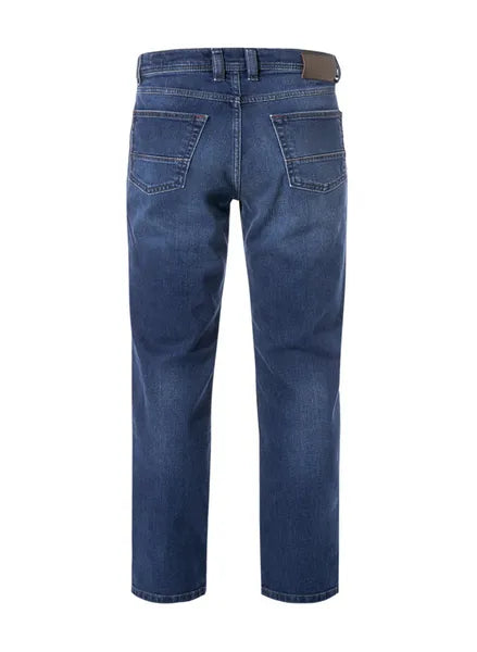 Bugatti Regular Fit Katoen Stretch Straight Jeans-Blue 3280D16641.