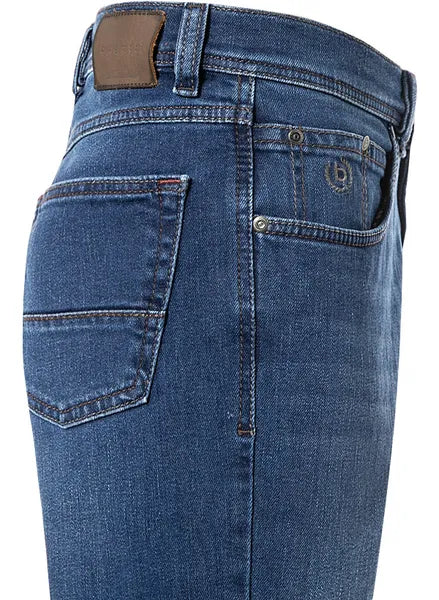 Bugatti Regular Fit Katoen Stretch Straight Jeans-Blue 3280D16641.