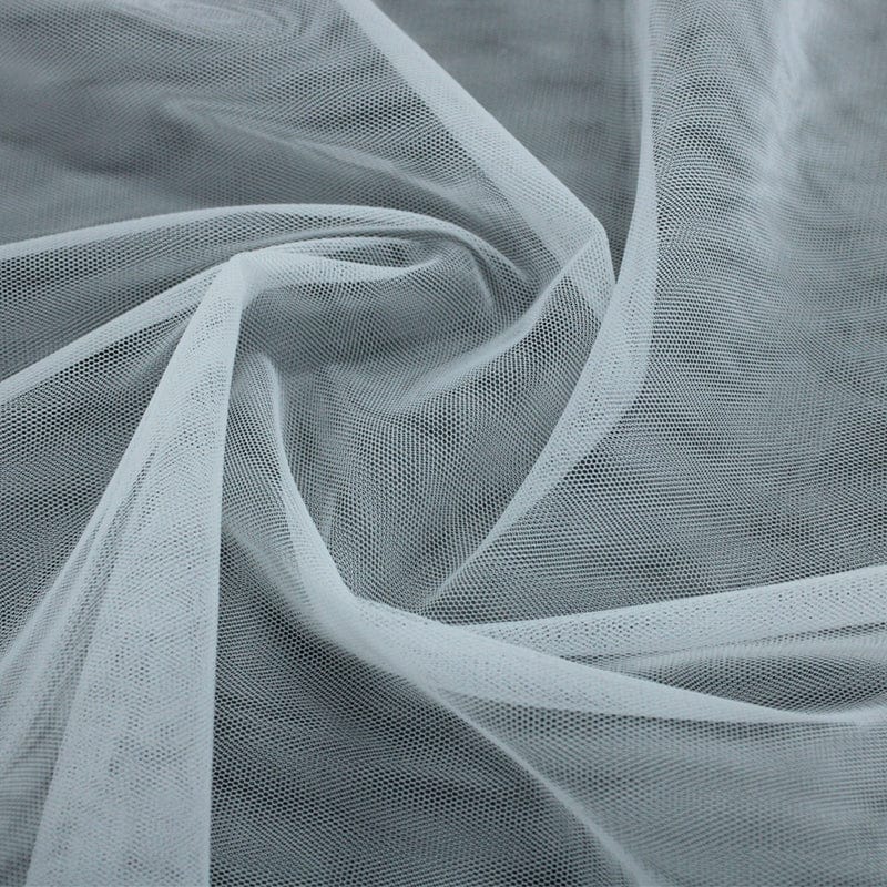 TULLE Dress Fabrics White Soft Tulle Fabric 150 cm (6561918976089)