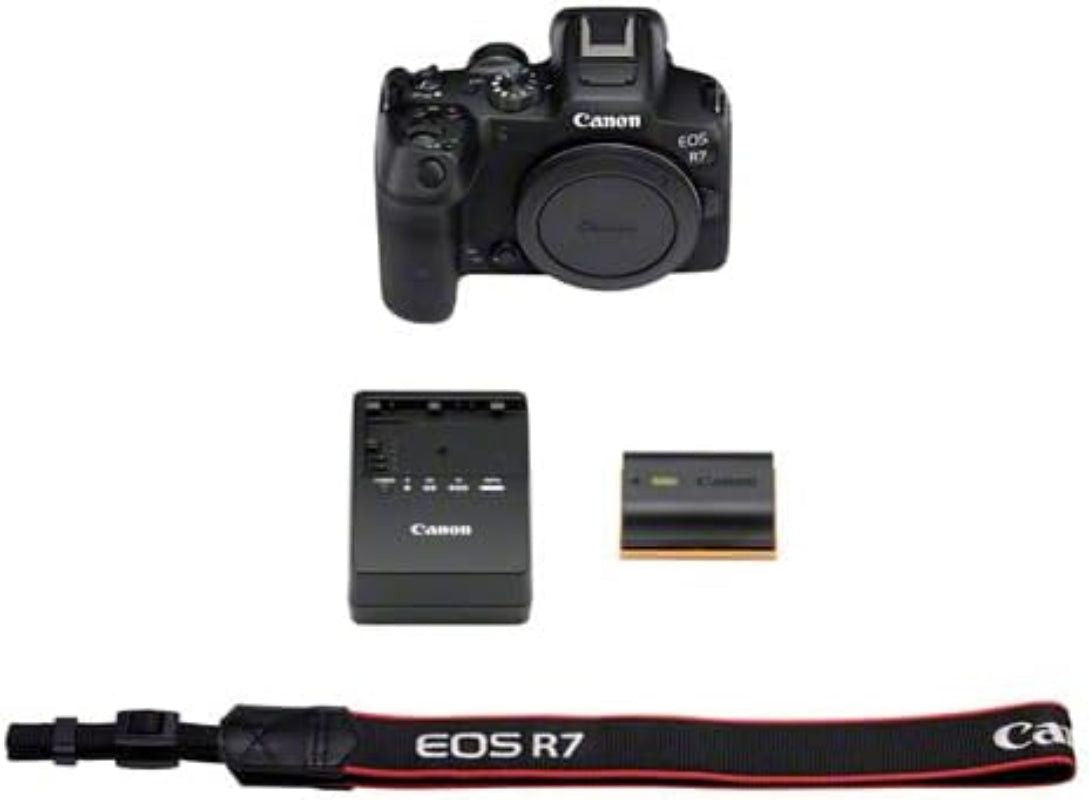 Canon EOS R7 Mirrorless Camera Body + Ef-eos R Eu26.