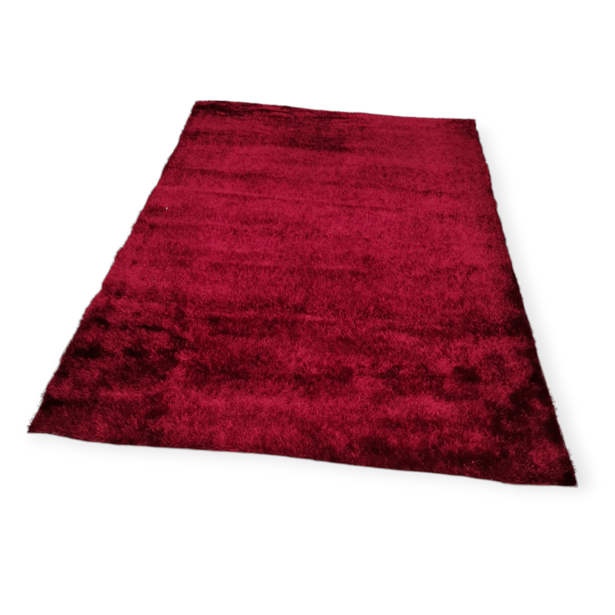 Komfort RUG Komfort Chino Shaggy Rug Burgundy 136x200cm  767018 (7883033542745)