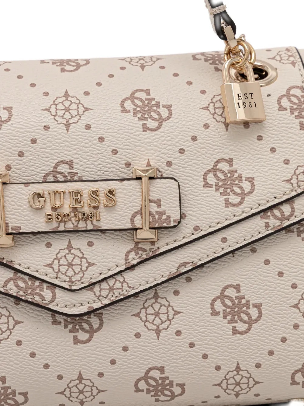 Guess Silia Convertible Xbody Flap Bag Vanilla Logo GP989021