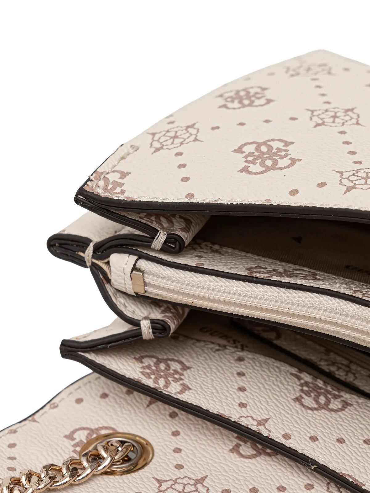 Guess Silia Convertible Xbody Flap Bag Vanilla Logo GP989021