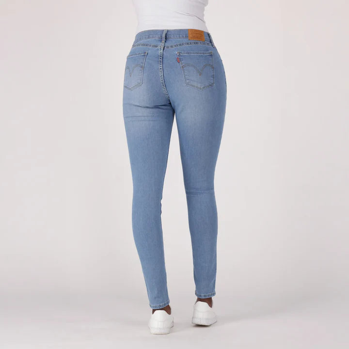 Levi's Women'S Curvy Skinny - Med Indigo - Worn In