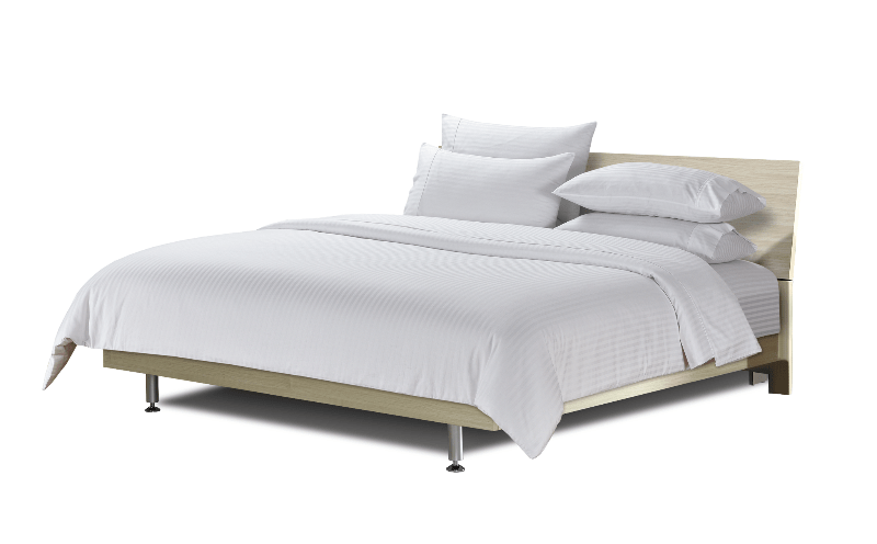 SIMON BAKER SHEET SET Queen Sheet Set White Simon Baker 250 Thread Count Egyptian Cotton Stripe Sheet Set White (6595705798745)