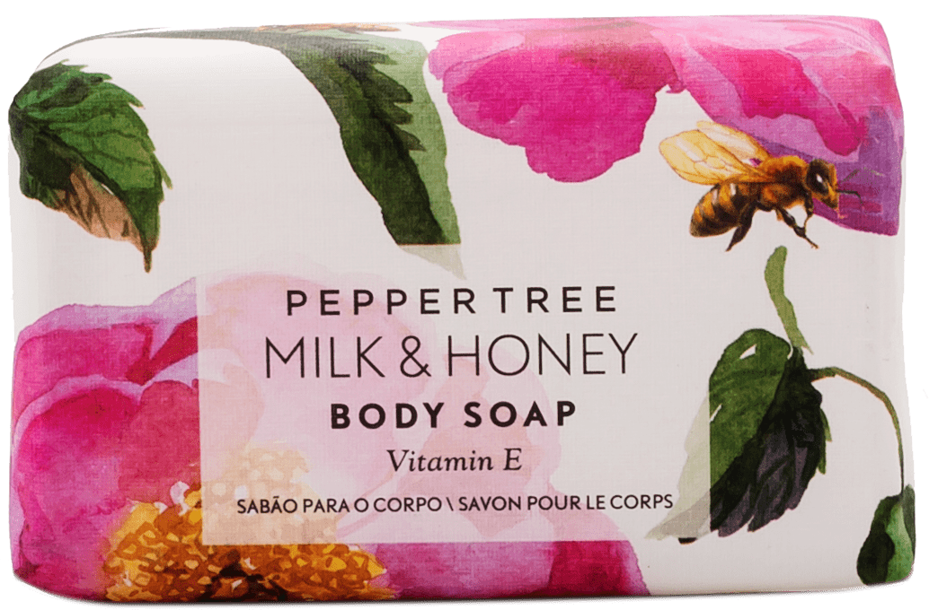 Pepper Tree SOAP DISH Pepper Tree Body Essentials Milk & Honey Body Soap 180g (7474151325785)