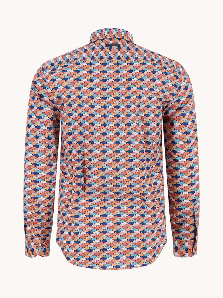 A Fish Named Fred Men's Graphic Fish Shirt-MultiColor 33.019
