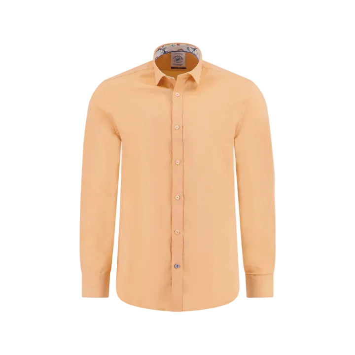 A Fish Named Fred Men's Shirt Oxford-Orange 33.026