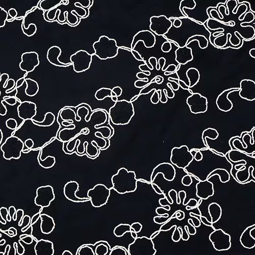 Capri Linen Look Embroided Rope.
