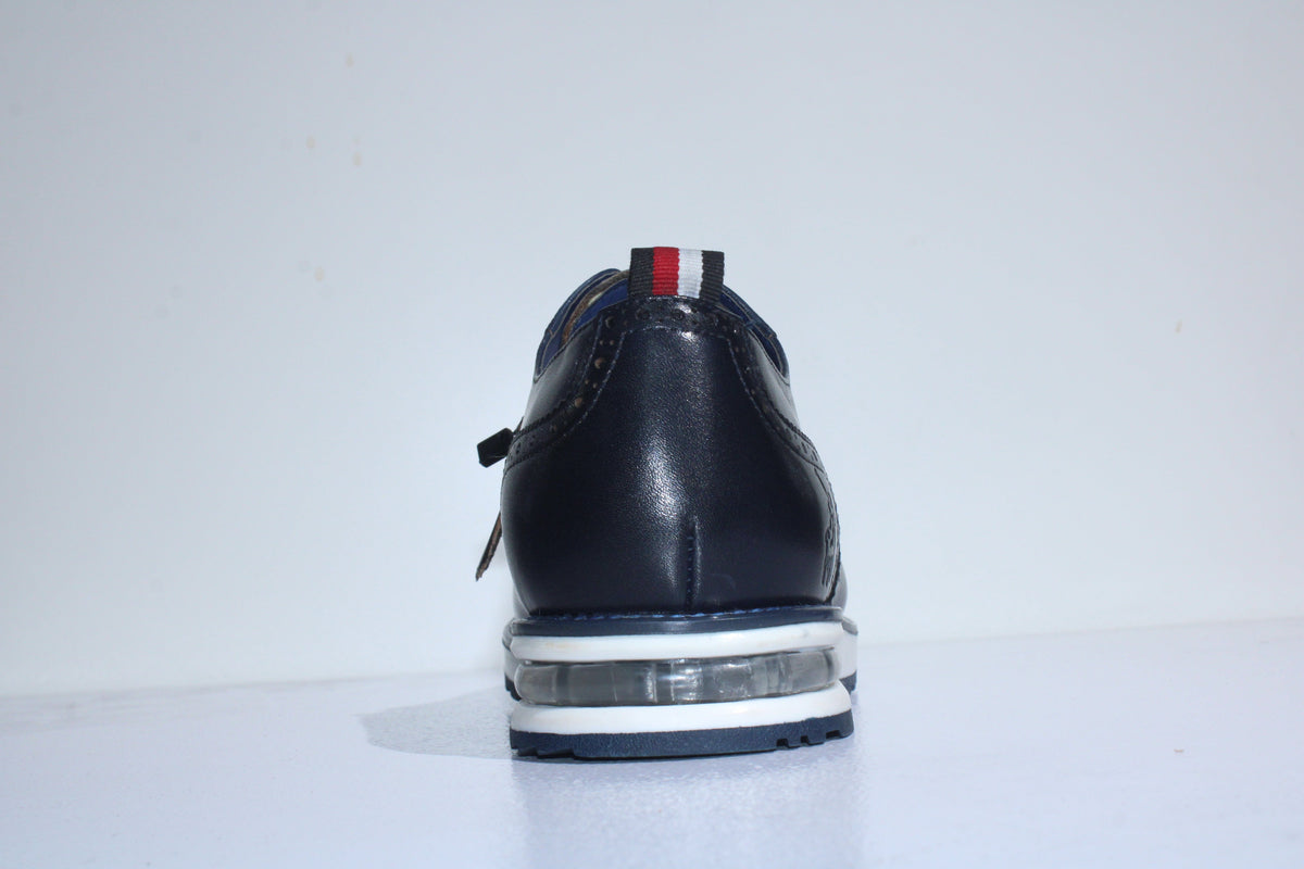 MHC World Polo Leather Brogue Casual  Lace Up Navy (7492141613145)