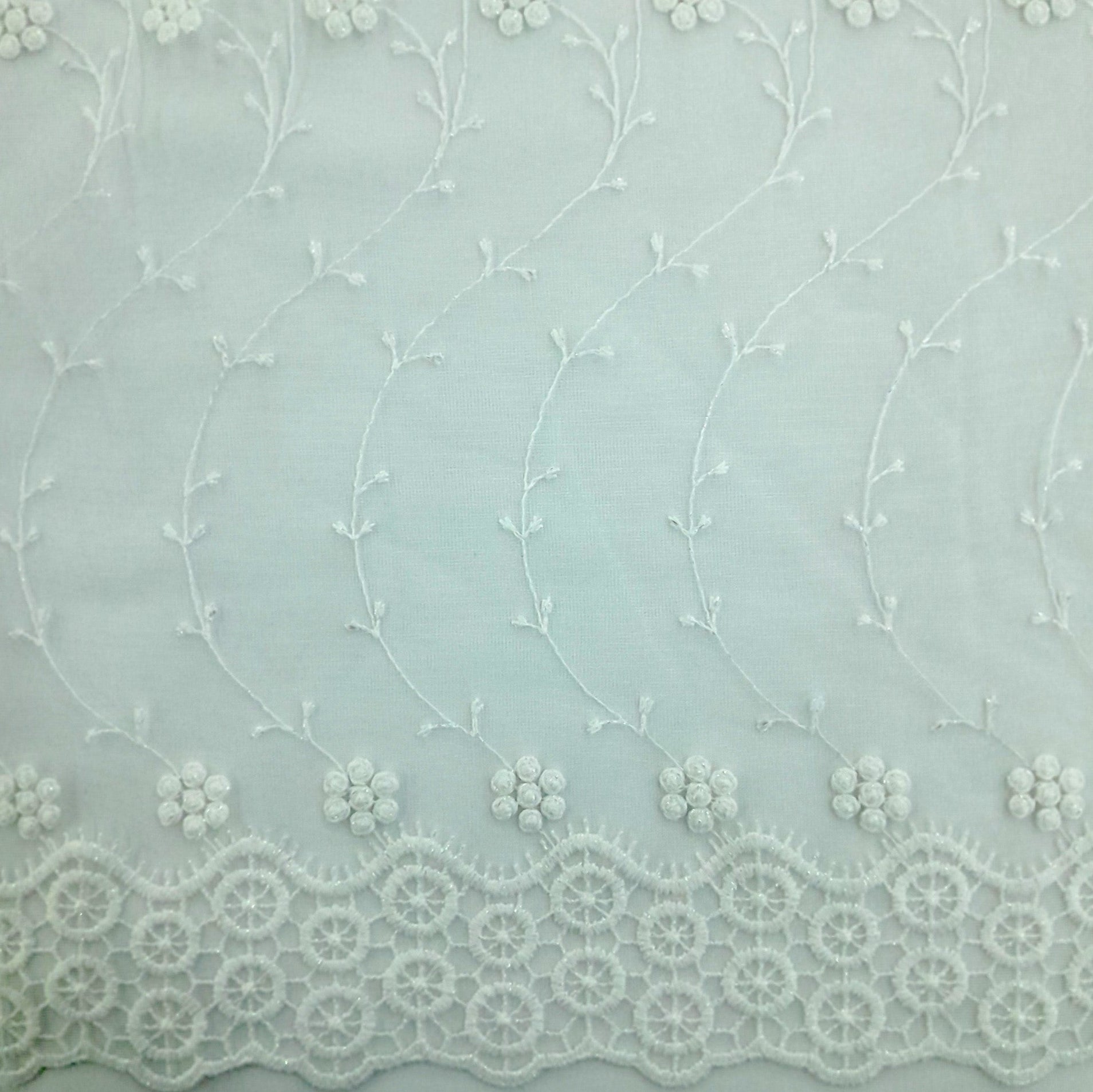 Fabric Embroided Tulle Lace 280 cm