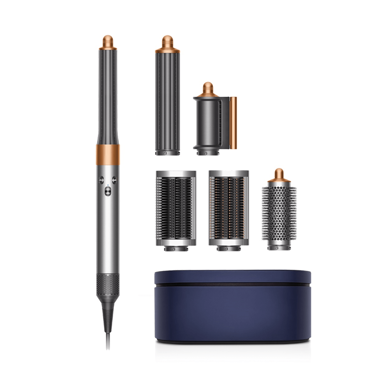 Dyson HAIR DRYER Dyson HS05 Airwrap Multi-Styler Complete Long (Bright Nickel/Bright Copper) 400718-01 (6996339064921)