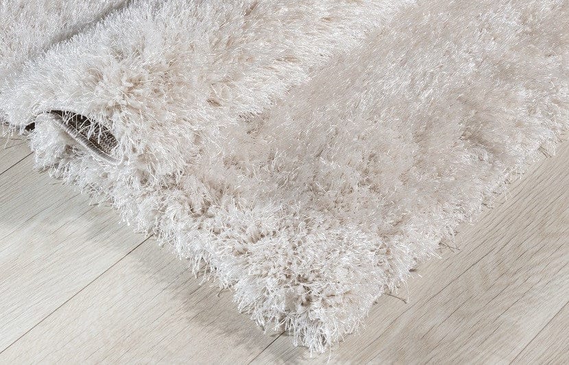 Home Decor RUG Stefano & Co. Glamour Fine Shaggy Rug Cream (5mm Pile) (7414722199641)