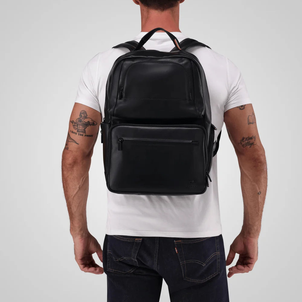 Brando James 15In X Pocket Backpack-Black 3417JAMBLK