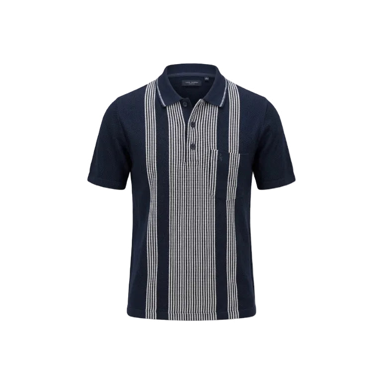 Monatic Alba Charlton Golfer Shirt-White Stripe M664-54-226