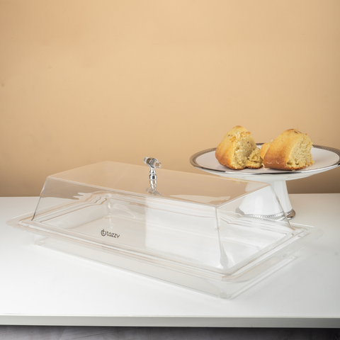 Tazzy Acrylic Tray With Acrylic Dome SGN3467.