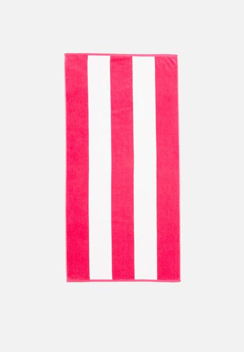 Linen House TOWEL Linen House  Beach Towel Ruby Cabana 80X160 (4779586355289)
