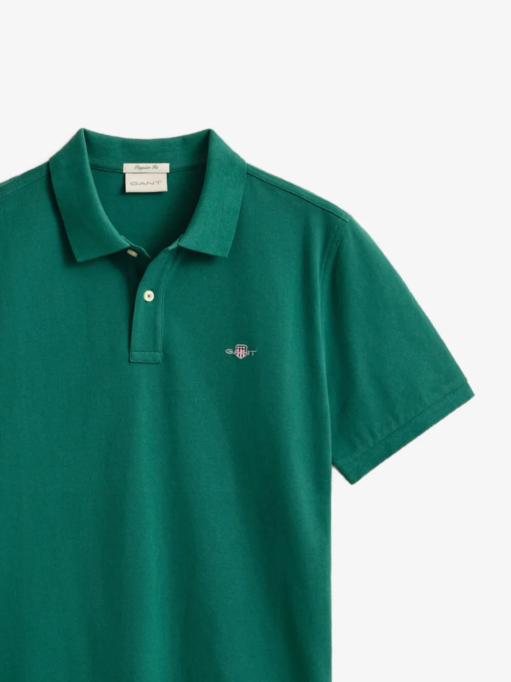 Gant Regular Fit Shield Piqué Golfer-Deep Forest Green 3496890