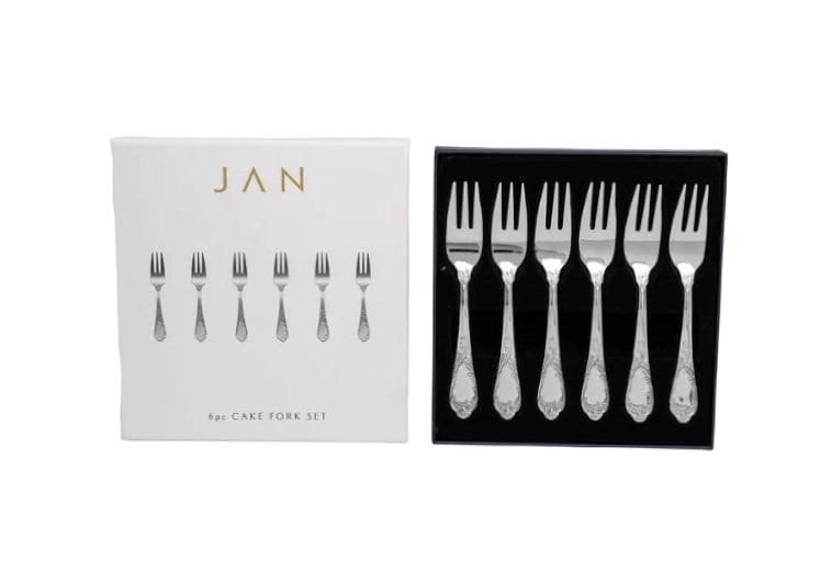 Jan CUTLERY Jan Pluto Cake Fork Set of 6 JH-000086 (7136034816089)