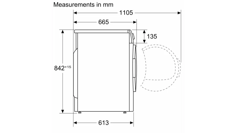 Bosch Tumble dryer Bosch 9kg Condenser Inox Tumble Dryer WTG8640SZA (7295928827993)