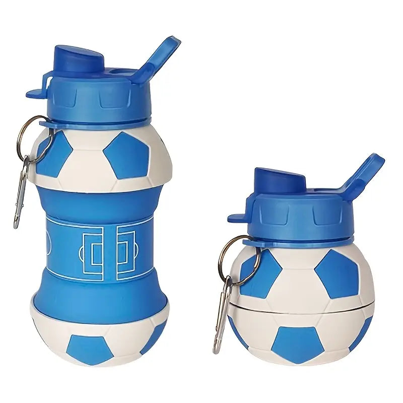Silicone Water Bottle Adjustable 550ml/18.6oz