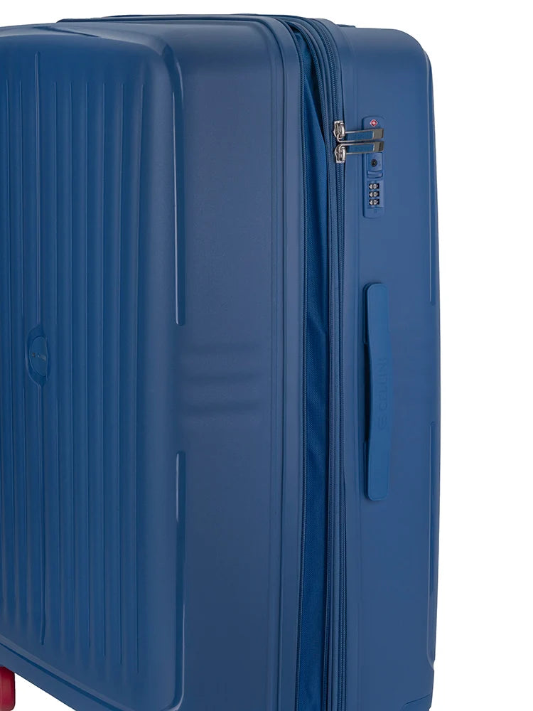 Cellini Rapido Hard Shell 4 Wheel Trolley Case – Blue