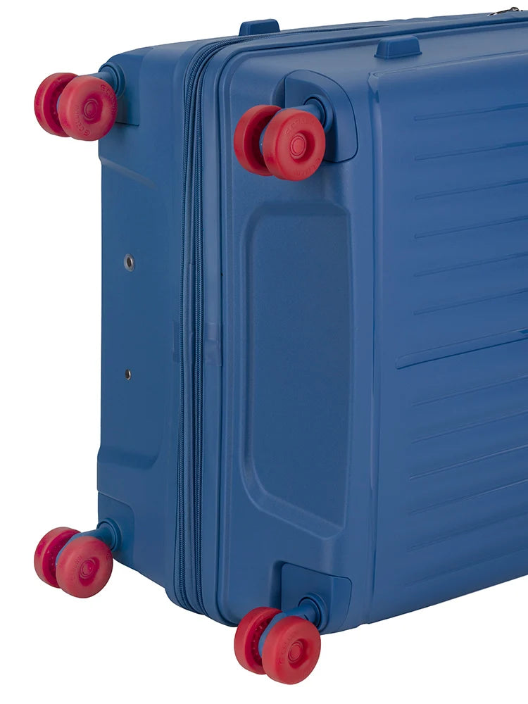 Cellini Rapido Hard Shell 4 Wheel Trolley Case – Blue