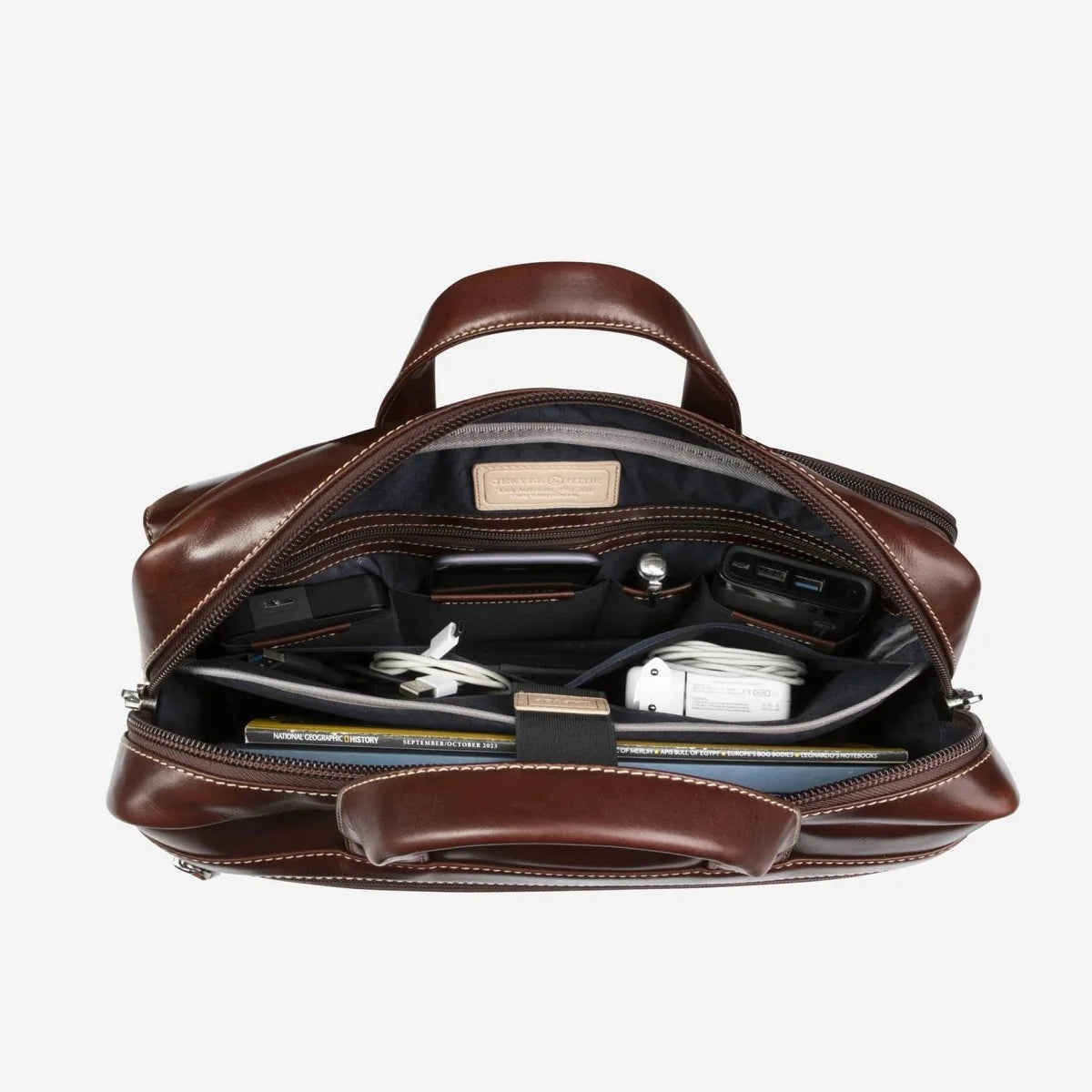 Jekyll & Hide 15in Pocket Laptop Case-Mocha 3661MOCHA