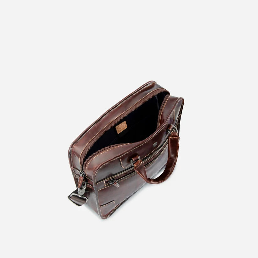 Jekyll & Hide Oxford 15" Laptop Briefcase-Mocha 3684