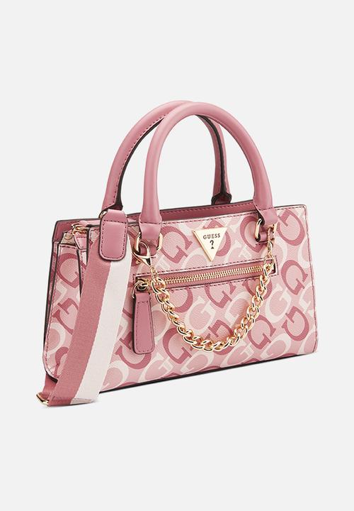 Guess Bandera Satchel-Pink (7991178035289)
