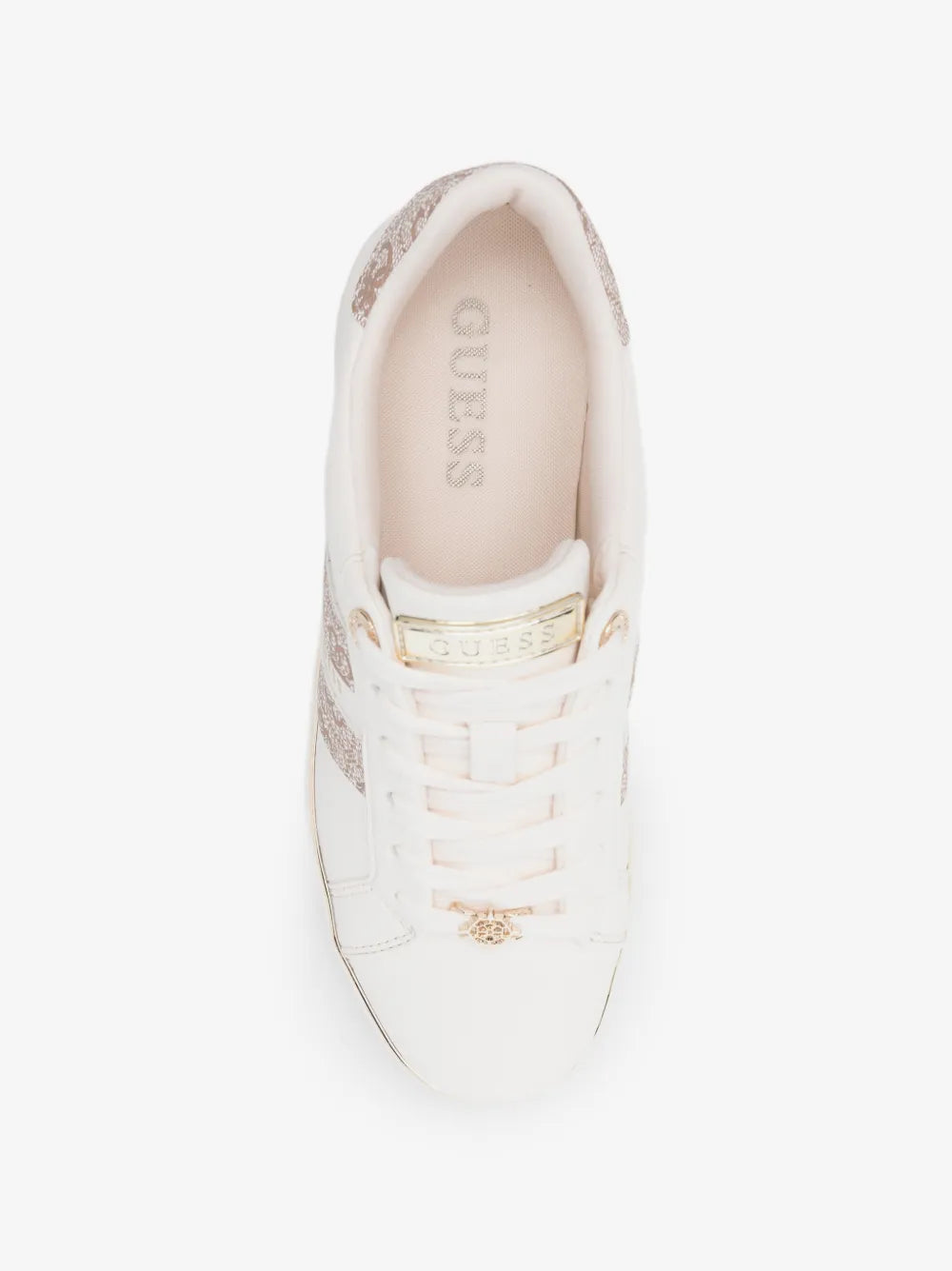 Guess Women's Barlie Faux Leather Sneaker-Ivory GM19592