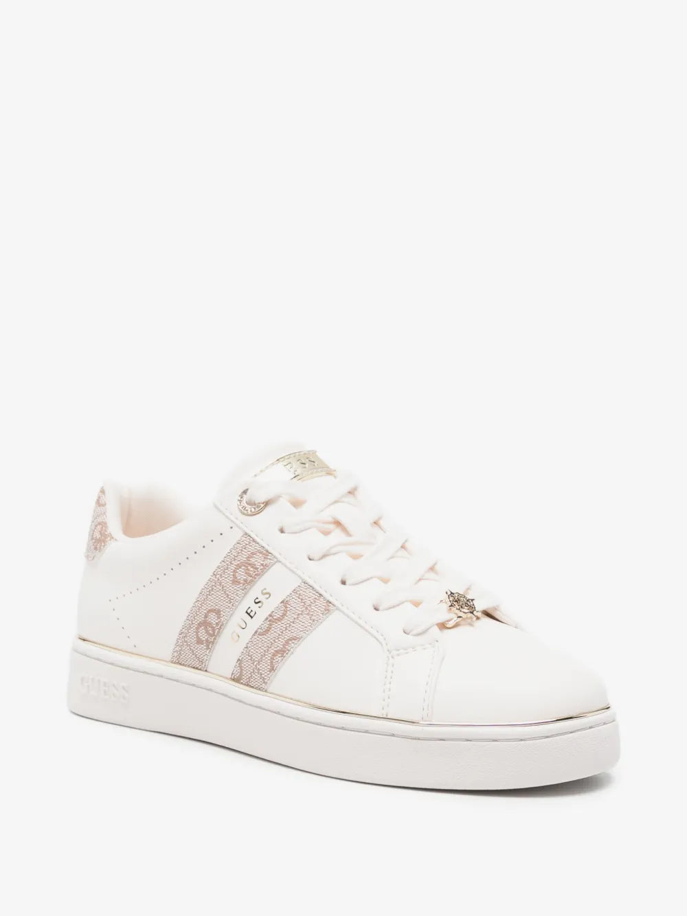 Guess Women's Barlie Faux Leather Sneaker-Ivory GM19592